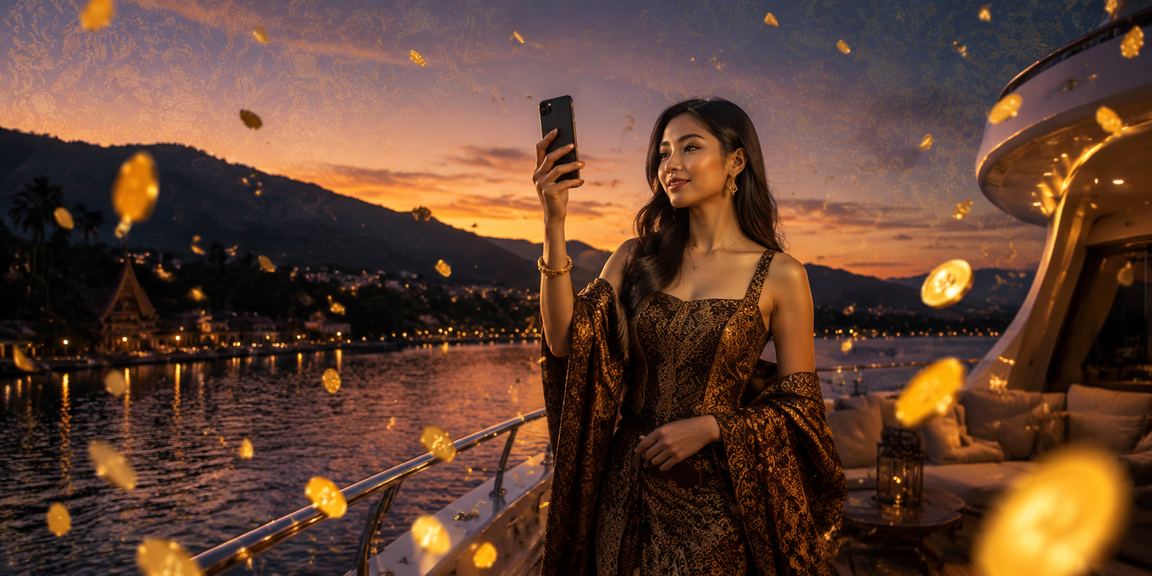 Pantai dengan suasana santai dan pemandangan sunset yang indah di Vietnam