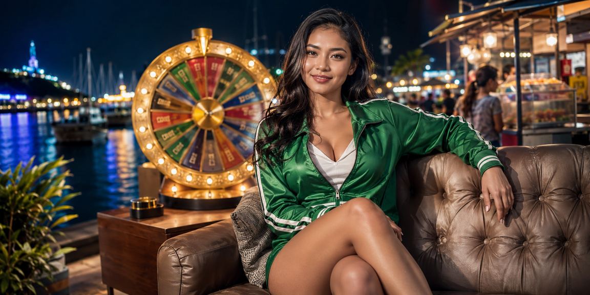 Model perempuan Vietnam menikmati permainan roulette di platform kasino online